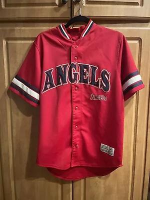 Angels Baseball Jersey 27 Vladi Guerrero True Fan Size M Red See Photos For Wear • $17