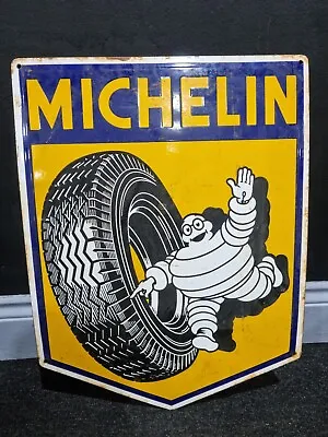 Vintage Enamel Michelin Sign • £250