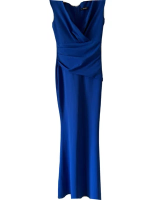 £10 • Buy QuizBlue Elegant Long Mermaid Goddiva Dress Size 8