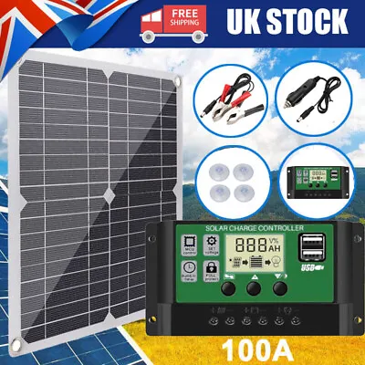 £10.89 • Buy Portable 12V 600W Car Van Boat Caravan Camper Solar Panel Battery Charger Kit