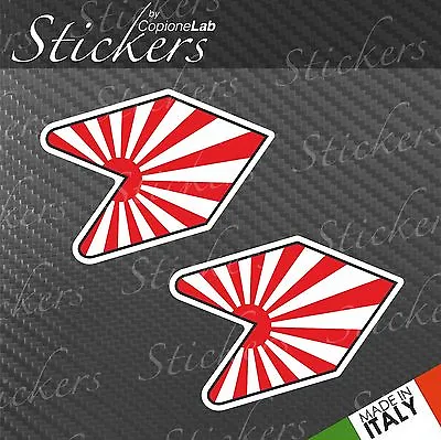 2 Adhesives Auto Motorcycle Jdm Sticker Bomb Wakaba Leaf Japan Flag Small • $6.02