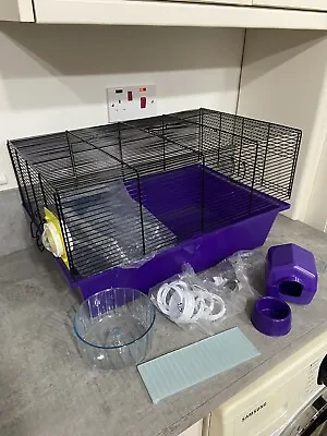 Pets At Home Medium  Purple Hamster Cage With Bits And Pieces New And Unused • £19.99