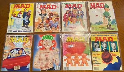 Lot Of 8 Mad Magazines. 1990-1993  All Bagged & Boarded Good Copies #M3 • $9.95