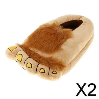 £28.85 • Buy 2x NEW Big Feet Slippers  Big Foot Houseshoe Monster Funny Shoes