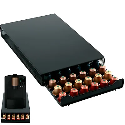 Nespresso 60 Pod Holder Drawer Capsule Storage & Coffee Machine Stand Zeno • £13.95