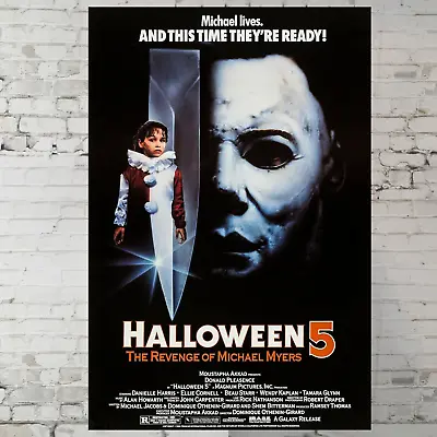 Halloween 5 Movie Poster Print - The Revenge Of Michael Myers - 11x17  Wall Art • $14.90