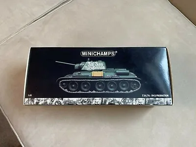 Minichamps Russian T34/76 - 1943 Production 1/35 Metal Die Cast Model • $145