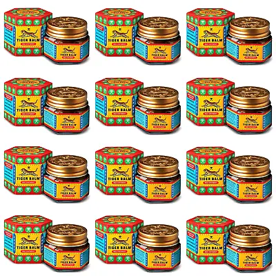 12 X Tiger Balm Red Super Strength Pain Relief Ointment 21ml Each Herbal • $50.99