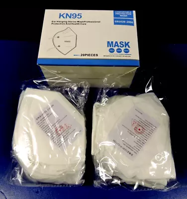 20 Pack KN95 Face Mask Medical Respirator Protective 5-Layer Disposable / WHITE • $6.95