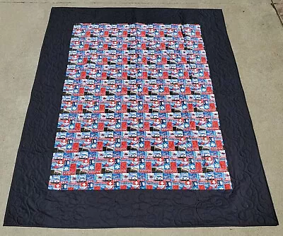 NEW~EMS EMT Rescue 60 X 75 Lap Finished Quilt~Emergency 911 EMR Helicopter • $248.75