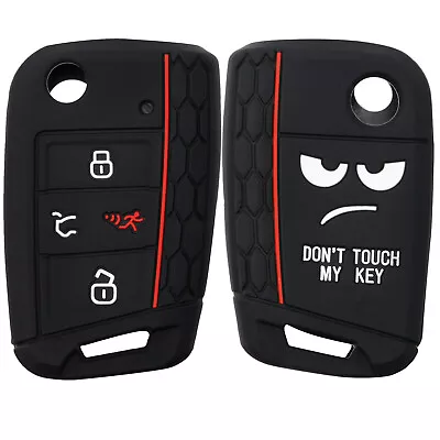 $6.99 • Buy For VW Atlas Jetta Golf Polo 4-Button Smart Remote Key Silicone Case Cover Black