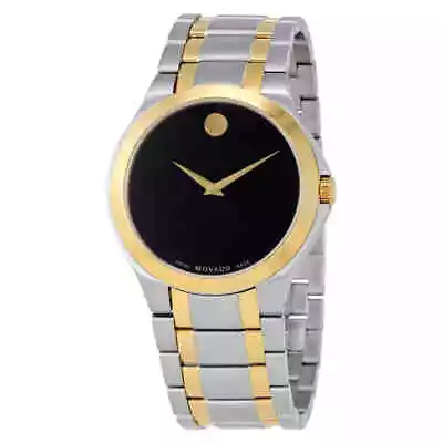 Movado Collection Black Dial Two-tone Men's Watch 0606896 • $351.12
