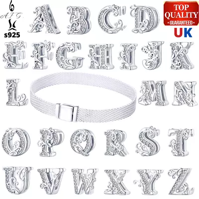 Clip Charm Bead Alphabet Birthday Names Letter A - Z Vintage Genuine S925 AFG UK • £24.99