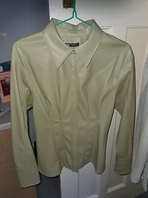 £0.99 • Buy Zara Leather Shirt Jacket