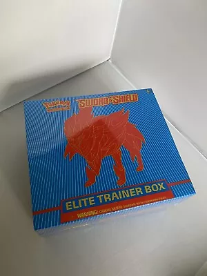 POKEMON TCG Sword And Shield Elite Trainer Box Zacian Blue New Sealed Box !!! • $61