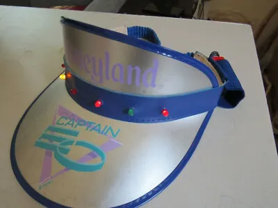 Vintage Disneyland Captain EO Michael Jackson Lighted Visor Hat • $98