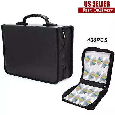 400 Disc CD DVD Storage Case Bag Organizer Holder Wallet Album Media Video Box • $22.79