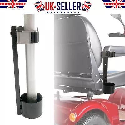 Portable Mobility Scooter Crutch Walking Stick Holder Weatherproof Universal • £14.80