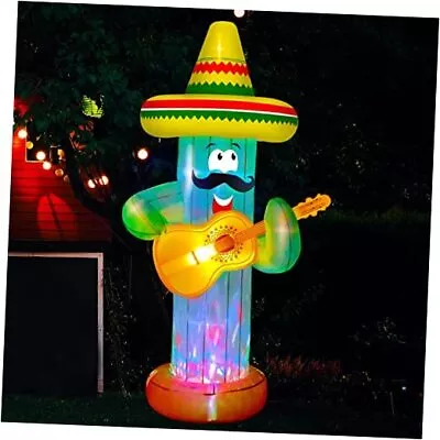  7Ft Cinco De Mayo Day Mexican Party May 5 Inflatable Cactus Mexicano Decor  • $57.65