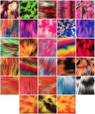 Long Haired Faux Fur Fabric - Multiple Lengths & Colours - AC 356 / YF54 • £212.50