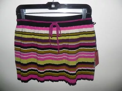 Missoni For Target Multi-Color Striped Knit Pleated Skirt M XL • $75