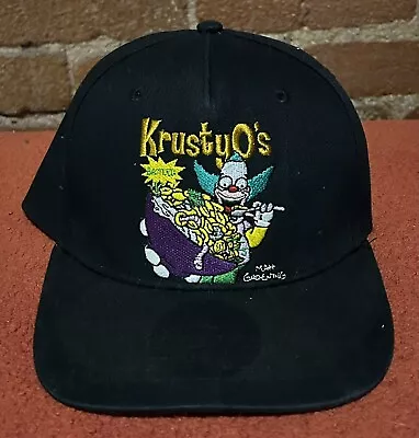 Rare Vintage Simpsons Krusty The Clown Krusty O’s Embroidered Hat Official Merch • $40