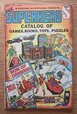 Superhero Catalog Of Games Books Toys Puzzles #1 Published In 1976 • $7