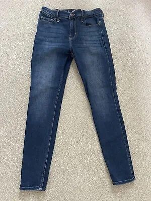 Hollister - High Rise Skinny Jeans - Dark Wash - W28 - L28 (7R) - Good Condition • £9.99