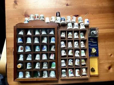 £25 • Buy Set Of Different Thimbles With Displayed Case