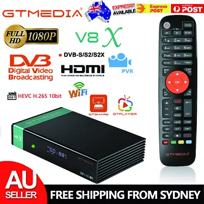 GTMEDIA V8X Digital HD Satellite Receiver DVB-S/S2/S2X Sat TV Box USB Recording • $53.99