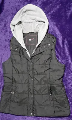 Arizona Jeans Men's Puffer Black And Gray Vest With Zipper And Snaps • $13