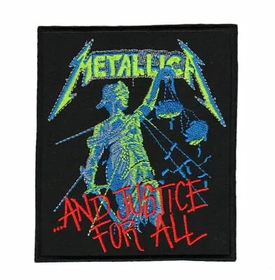 Metallica And Justice For All Patch | American Heavy Thrash Metal Rock Band Logo • $7.49