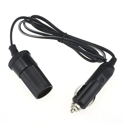 12V 10A Car Accessory Cigarette Lighter Socket Extension Cord Cable 1m • £4.06