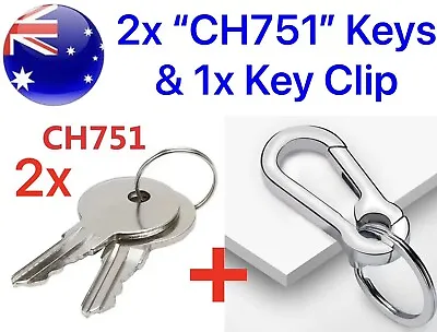 2x CH751 Key Jayco Caravans J Pods Motor Homes Water Filler Locks RV Keys • $12.50