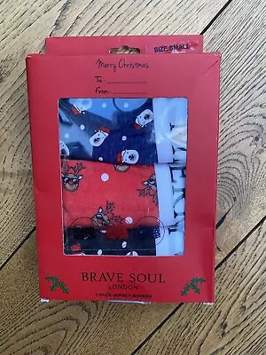 Brave Soul Boxers Size Small Men’s Underwear Xmas Pants • £11