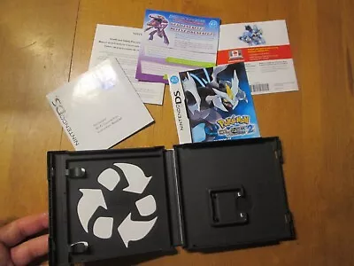 EMPTY CASE Pokemon: Black Version 2 Nintendo DS COMPLETE W/ MANUAL AUTHENTIC  • $64.71