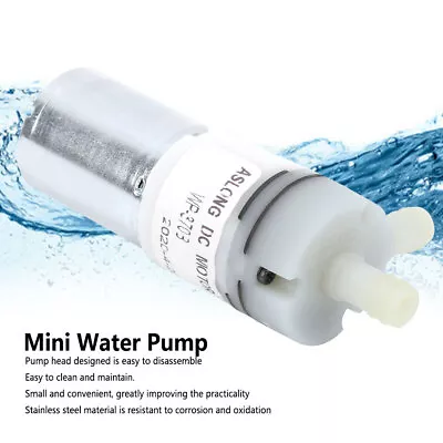 Mini Water Pump Stainless Steel Anti‑Corrosion Micro Portable Household DC 12.0V • $12.88