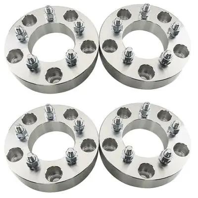 (4) 1.5  | 5x5.5 To 5x4.5 Wheel Spacers 1/2  Stud 5 Lug Adapter For Ford E/F-100 • $80.18