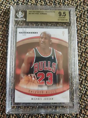 2007-08 Fleer Hot Prospects MICHAEL JORDAN #23 BGS 9.5 Gem Mint  • $100