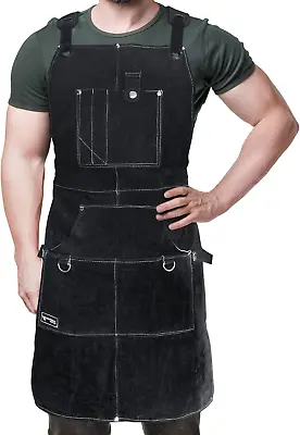 ® Work Apron With Tool Pockets - Heavy Duty Shop Apron For Woodworkers Mechanic • $65.05