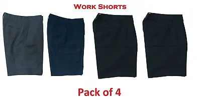 Used Uniform Work Shorts Cintas Redkap Unifirst G&K - 4 Pack - Free Shipping  • $39.99