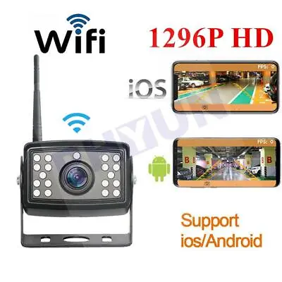 1296P HD Wireless Backup Camera Wifi IR Camera For Van Trailer Bus IOS & Android • $53.58