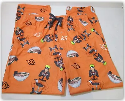 Naruto Shippuden Collection Anime Character Raman Symbol Mens Lounge Sleep Pants • $16.58