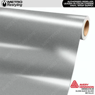 Avery Dennison Gloss Quicksilver Metallic Vinyl Car Wrap Film Roll | 816-M • $4.95