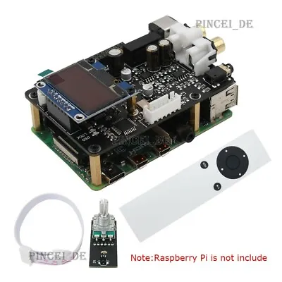 Ustars Audio R38h DAC Board Decoder W/ OLED Remote Control Kit For Raspberry Pi • $66.85