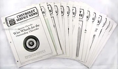 1929 Chevrolet Service News Set Chevy Shop Manual Revisions Car And Truck • $90.95