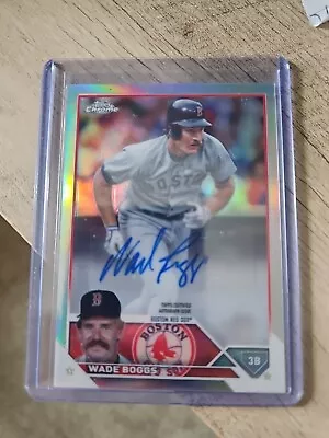 2023 Topps Chrome Update Wade Boggs Refractor Auto Autograph /50 • $70