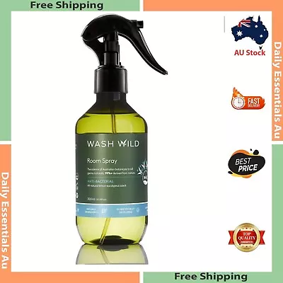 Wash Wild Room Spray Lemon Eucalyptus Forest Green 300 Ml FAST FREE SHIPPING AU • $16