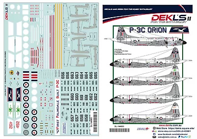 1/144 P-3C Orion - RAAF 11 SQN Circa 1980s/90s DEKLS II • $11.74