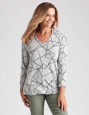 $18.54 • Buy Millers Long Sleeve Brushed V-Neck Top Womens Clothing  Tops Blouse